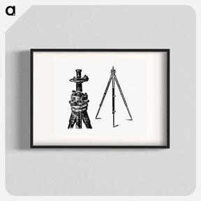 アートポスター-Tripod from A Treatise On Mine-Surveying
 - 大英図書館 Poster.