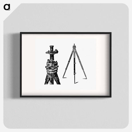 アートポスター-Tripod from A Treatise On Mine-Surveying
 - 大英図書館 Poster.