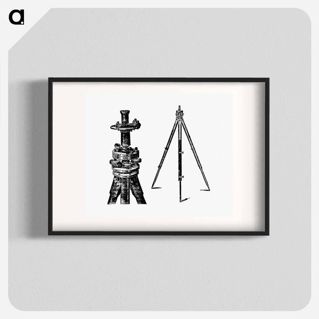 アートポスター-Tripod from A Treatise On Mine-Surveying
 - 大英図書館 Poster.