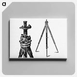 アートパネル-Tripod from A Treatise On Mine-Surveying
 - 大英図書館 Canvas.