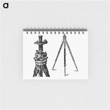 アートメモ帳-Tripod from A Treatise On Mine-Surveying
 - 大英図書館 Memo.