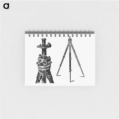 アートメモ帳-Tripod from A Treatise On Mine-Surveying
 - 大英図書館 Memo.