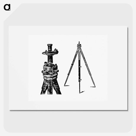 アートポスター-Tripod from A Treatise On Mine-Surveying
 - 大英図書館 Poster.
