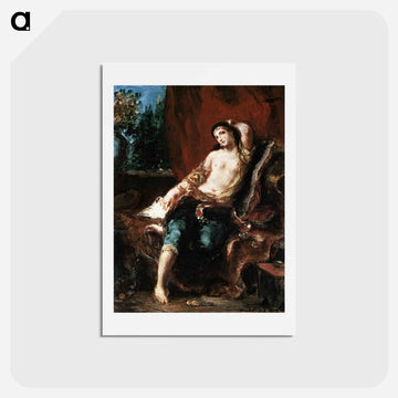 Odalisque - ウジェーヌ ドラクロワ Postcard.