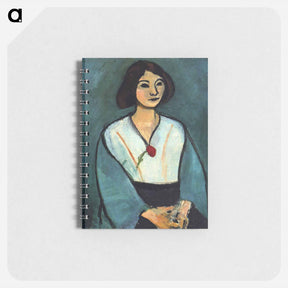 アートメモ帳-Woman in Green with a Carnation - アンリ マティス Memo.