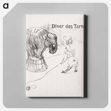 アートパネル-Menu from the Dinner Tarnais - アンリ ド トゥールーズ ロートレック Canvas.