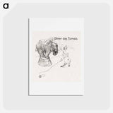 アートポストカード-Menu from the Dinner Tarnais - アンリ ド トゥールーズ ロートレック Postcard.