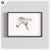 Head of a horse - ジャン ベルナール Poster.