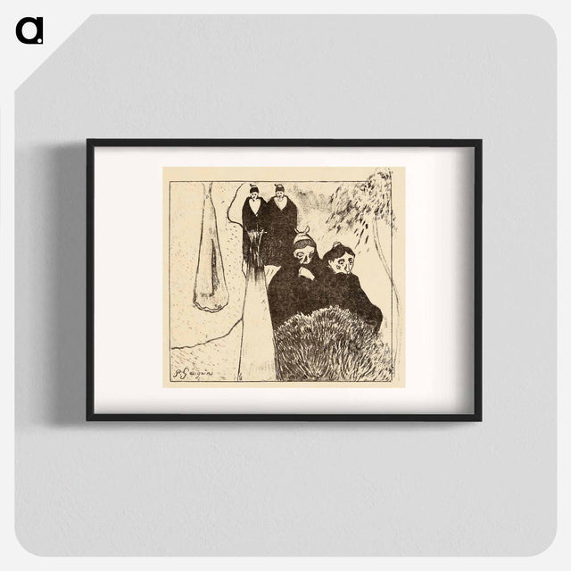 アートポスター-Old Women of Arles - ポール ゴーギャン Poster.