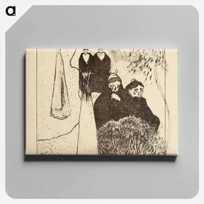 アートパネル-Old Women of Arles - ポール ゴーギャン Canvas.