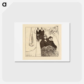 アートポストカード-Old Women of Arles - ポール ゴーギャン Postcard.