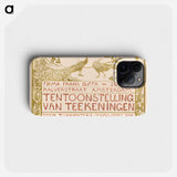 Tentoonstellingsaffiche met een pauw en een fazant voor een tentoonstelling van Theo van Hoytema bij Firma Frans Buffa en Zonen te Amsterdam - テオ ヴァン ホイテマ Phone Case.