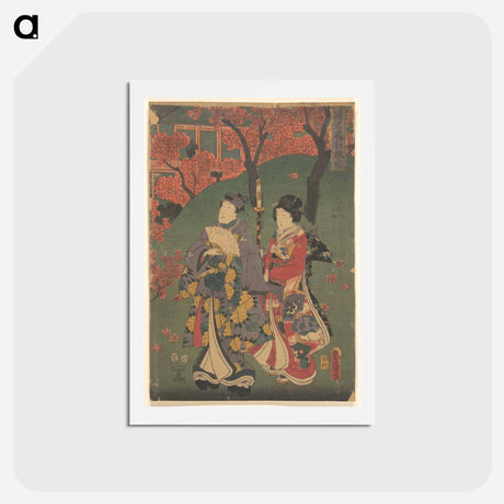 アートポストカード-Utagawa Kunisada Print
 - 歌川 国貞 Postcard.