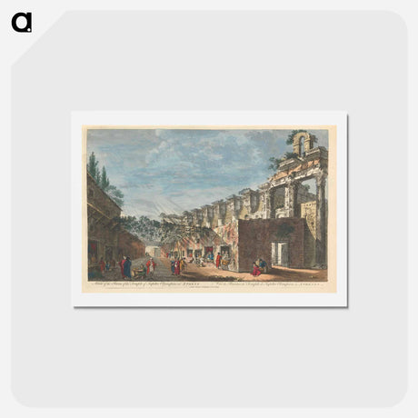 アートポストカード-A View of the Ruins of the Temple of Jupiter Olympius at Athens
 - イェール大学アートギャラリー Postcard.