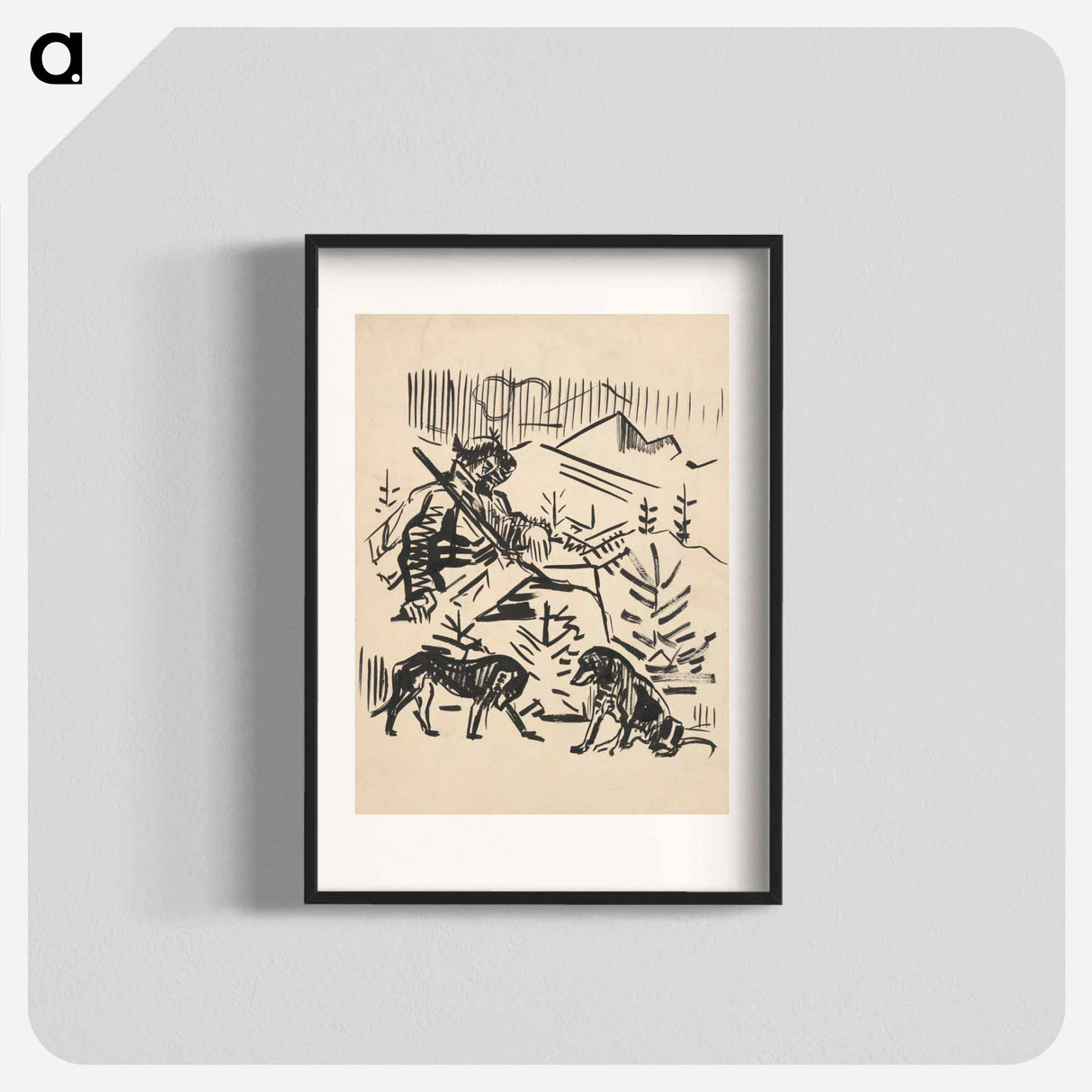 Resting huntsman - アーノルド ピーター ワイズ クビンチャン Poster.