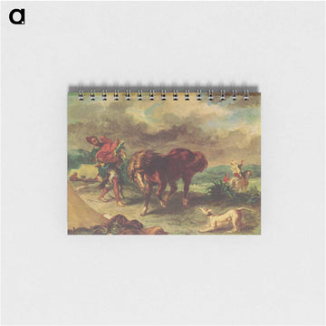 The Moroccan and his Horse - ウジェーヌ ドラクロワ Memo.