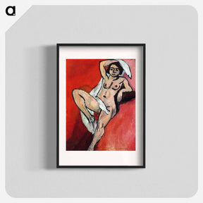 アートポスター-Nude with a Scarf - アンリ マティス Poster.