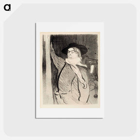 アートポストカード-Aristide bruant - アンリ ド トゥールーズ ロートレック Postcard.