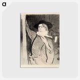 アートポストカード-Aristide bruant - アンリ ド トゥールーズ ロートレック Postcard.