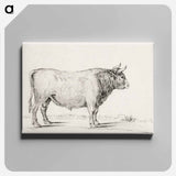 アートパネル-Standing bull - ジャン ベルナール Canvas.