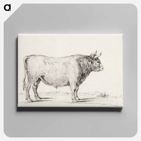 アートパネル-Standing bull - ジャン ベルナール Canvas.
