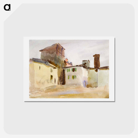 アートポストカード-Borgo San Lorenzo - ジョン シンガー サージェント Postcard.