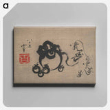 Katsushika Hokusai - Five Treasure Balls and Five “Longevity” Character - 葛飾 北斎 Canvas.