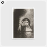 アートポストカード-Frontispiece from Emile Verhaeren's Les Debacles - オディロン ルドン Postcard.