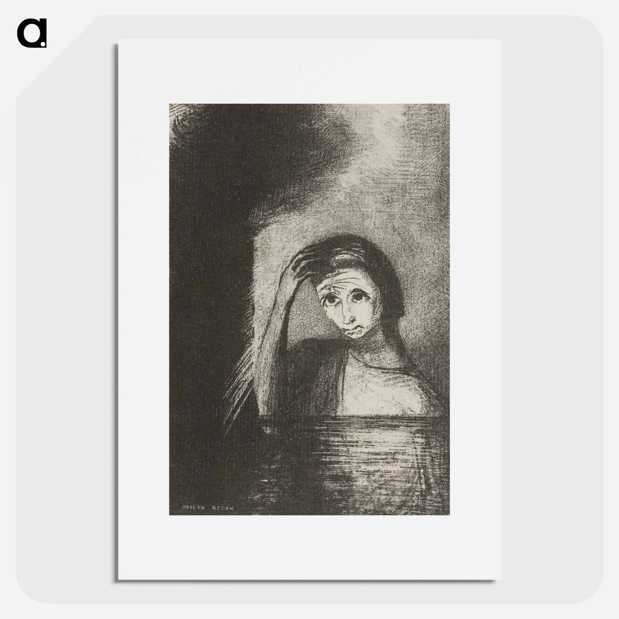 Frontispiece from Emile Verhaeren's Les Debacles - Odilon Redon Poster.