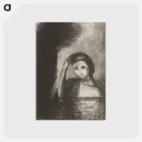 アートポストカード-Frontispiece from Emile Verhaeren's Les Debacles - オディロン ルドン Postcard.