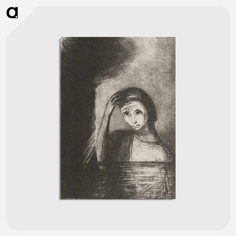 アートポストカード-Frontispiece from Emile Verhaeren's Les Debacles - オディロン ルドン Postcard.