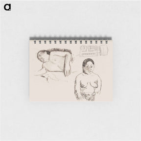 アートメモ帳-Two Tahitian Women and a Marquesan Earplug - ポール ゴーギャン Memo.