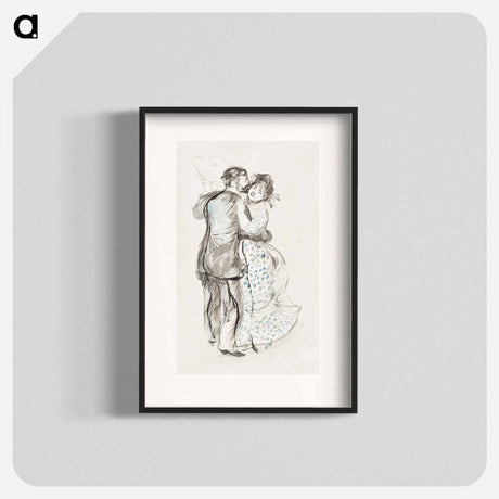 アートポスター-La danse à la campagne (The Dance in the Country) - ピエール オーギュスト ルノワール Poster.