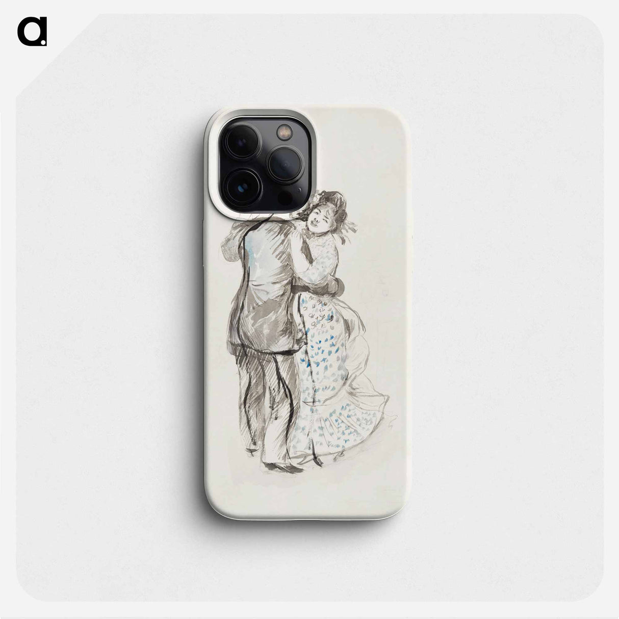 La danse à la campagne (The Dance in the Country) - Pierre-Auguste Renoir Phone Case.