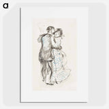 アートポスター-La danse à la campagne (The Dance in the Country) - ピエール オーギュスト ルノワール Poster.
