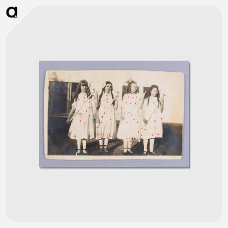 アートポストカード-Four Girls with Wands
 - セントルイス美術館 Postcard.