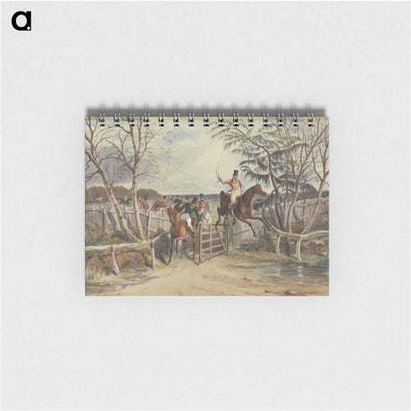 アートメモ帳-Foxhunting at Melton Mowbray: Taking the Gate at the Hinge Post While Snob Walks Thro'
 - イェール大学アートギャラリー Memo.