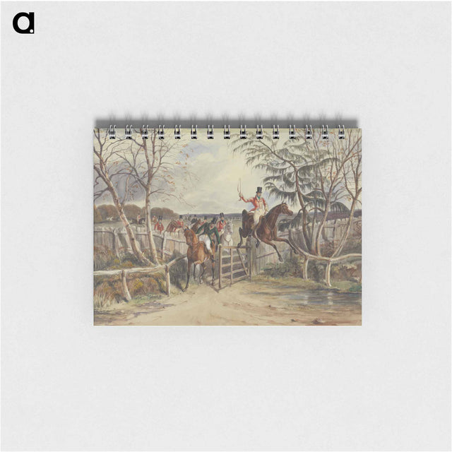 アートメモ帳-Foxhunting at Melton Mowbray: Taking the Gate at the Hinge Post While Snob Walks Thro'
 - イェール大学アートギャラリー Memo.