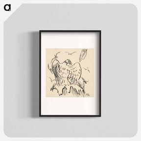 アートポスター-Sketch of eagles - アーノルド ピーター ワイズ クビンチャン Poster.