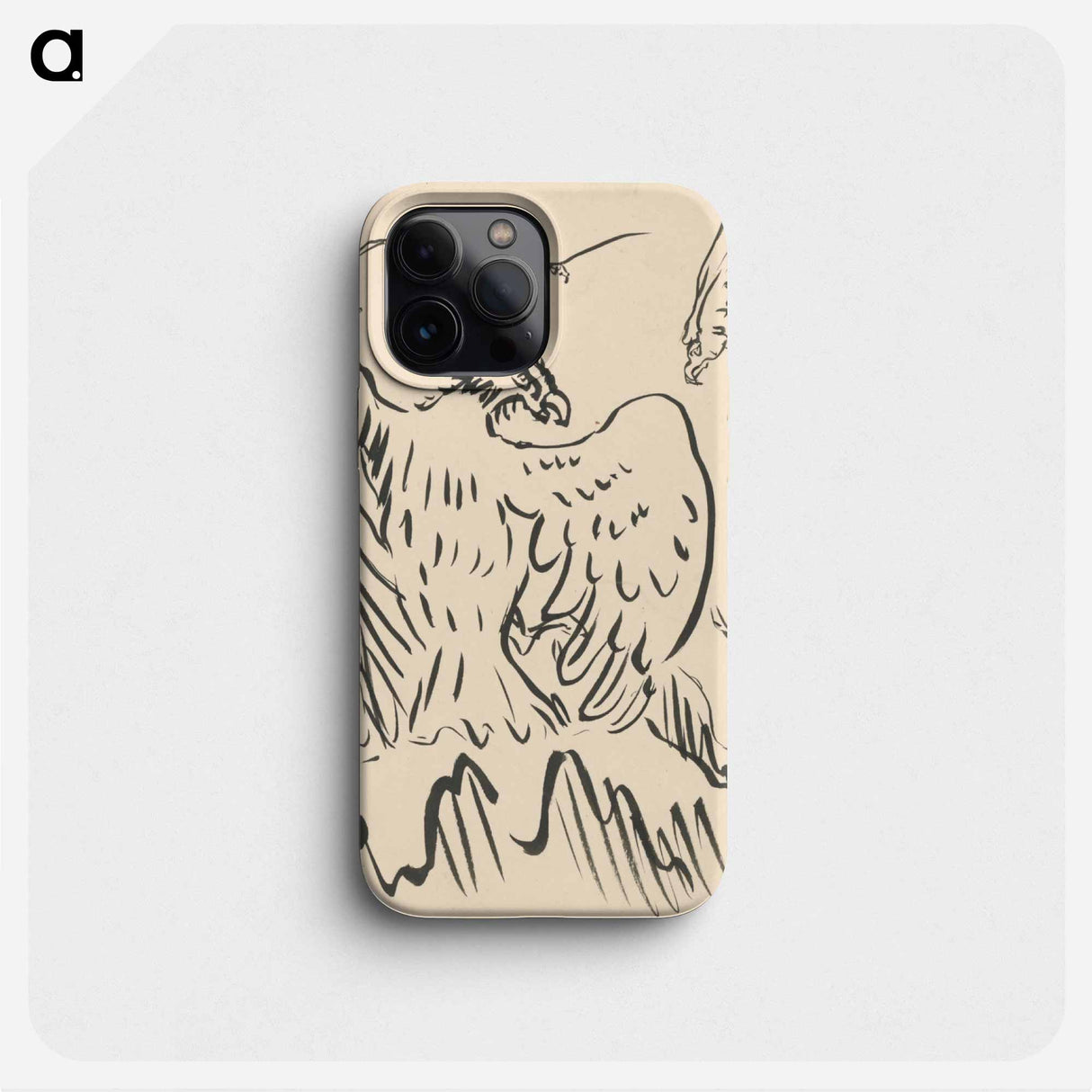 Sketch of eagles - アーノルド ピーター ワイズ クビンチャン Phone Case.