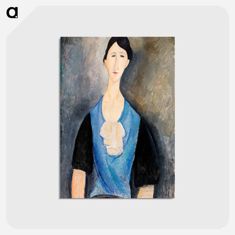 アートポストカード-Young Woman in Blue
 - バーンズ・コレクション Postcard.