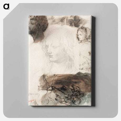 アートパネル-Sheet of Studies and Sketches
 - クリーブランド美術館 Canvas.