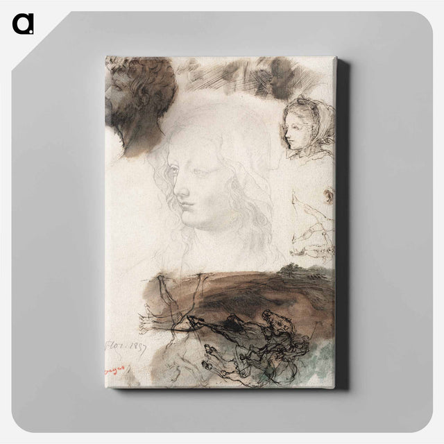アートパネル-Sheet of Studies and Sketches
 - クリーブランド美術館 Canvas.
