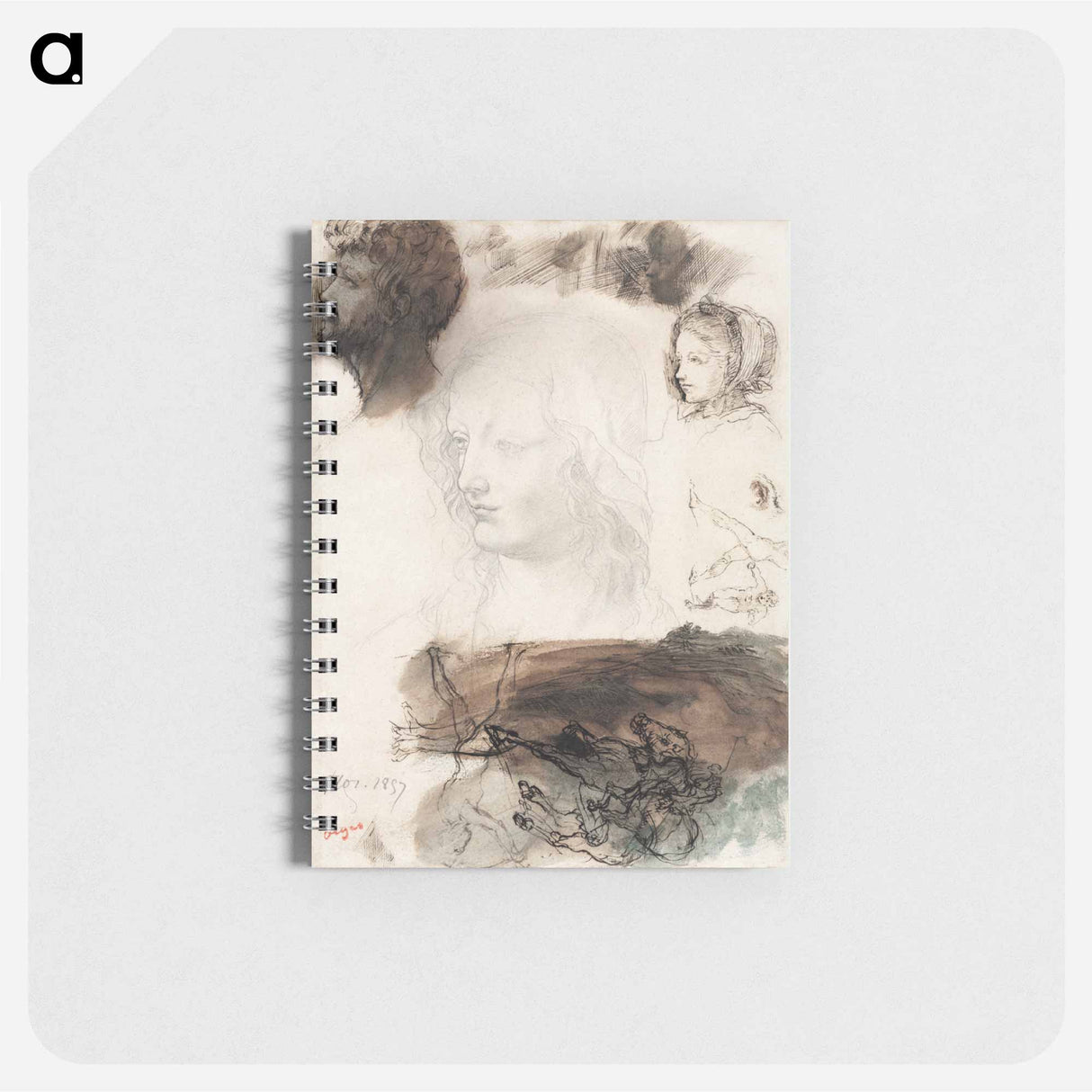 アートメモ帳-Sheet of Studies and Sketches
 - クリーブランド美術館 Memo.