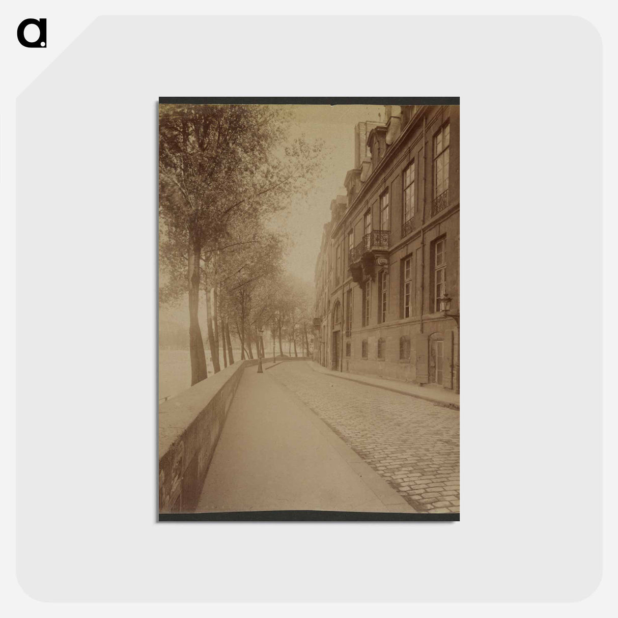 アートポストカード-Hôtel Lauzun, 17 Quai d'Anjou
 - ウジェーヌ アジェ Postcard.