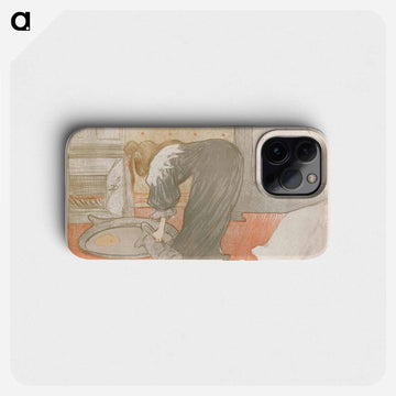 Femme au tub - アンリ ド トゥールーズ ロートレック Phone Case.