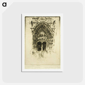 アートポストカード-South Door, Beauvais
 - ジョセフ ペネル Postcard.
