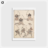 アートポストカード-Archers - 葛飾 北斎 Postcard.