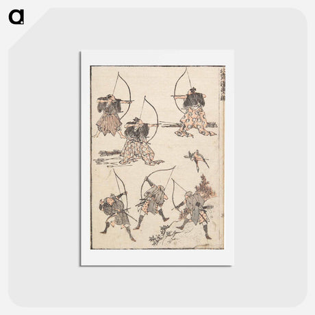 アートポストカード-Archers - 葛飾 北斎 Postcard.