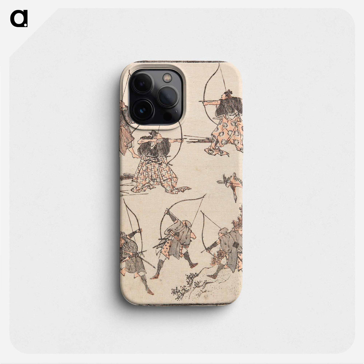 Archers - Katsushika Hokusai Phone Case.